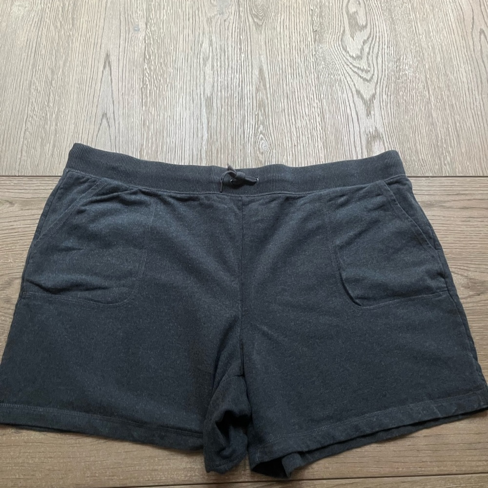 L.L. Bean Black Athletic Shorts with Elastic Waistband